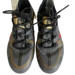 Nike Sneakers Women's Black Air Vapor Max Metallic Gold‎ 2019 Sz 7